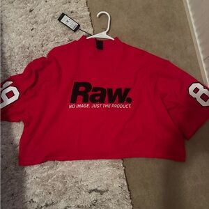 G-Star Acid Red Mock Neck Top